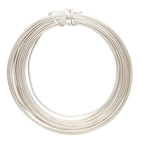 The Beadsmith 18g Silver Plate Half Round Wire - 4 yds by Beadsmith von The Beadsmith