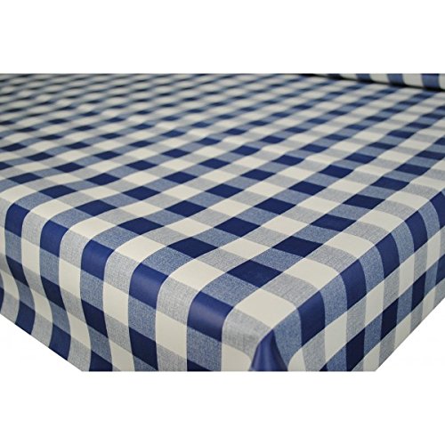 Sleep Better The Bettersleep Company Gingham-Karo PVC Tischdecke, navy, 54x54 (137cmx137cm) von The Bettersleep Company