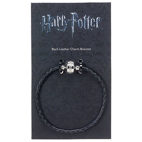 Harry Potter Leder Bettelarmband Schwarz von The Carat Shop