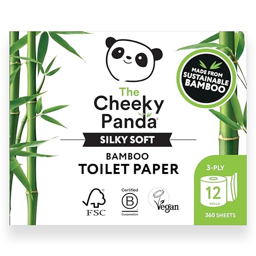 The Cheeky Panda Bambus Papierservietten | Weiße Servietten 100 Stück von The Cheeky Panda