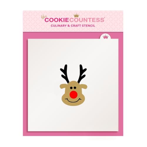 Erstellen Sie eine Rudolph-Schablone von The Cookie Countess