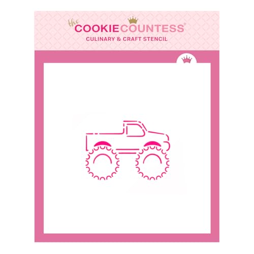 Monster Truck PYO-Schablone von The Cookie Countess