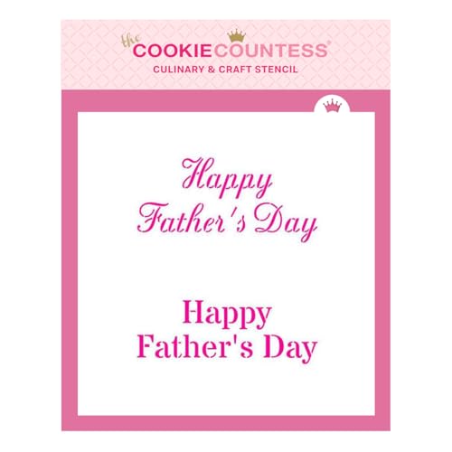 Schablone "Happy Father's Day" von The Cookie Countess