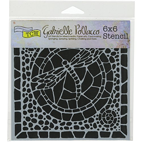 The Crafters Workshop "Winged Mosaic" Stencil, Transparent, 6 x 6-Inch (18 x 16 x 0.1 cm) von The Crafter's Workshop