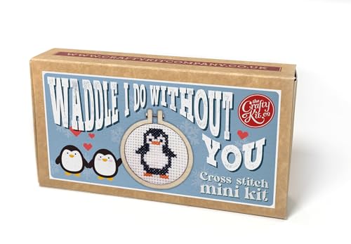 Waddle I Do Without You Mini Streichholzschachtel-Kreuzstich-Set von The Crafty Kit