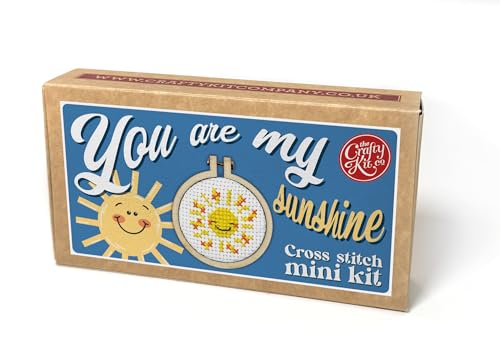 You are My Sunshine Mini Streichholzschachtel-Kreuzstich-Bastelset von The Crafty Kit