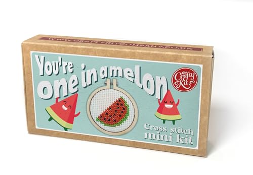 "You're One in A Melone" Mini-Kreuzstich-Bastelset von The Crafty Kit