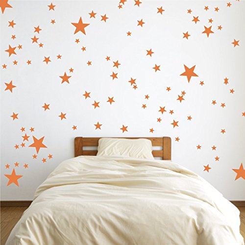 Vinyl-Wandaufkleber mit Sternen, für Zuhause, Wanddekoration, Nachthimmel, abnehmbare Grafikübertragungen für Kinderzimmer oder Kinderzimmer (Persimone, 121,9 x 139,7 cm) von The Decal Guru