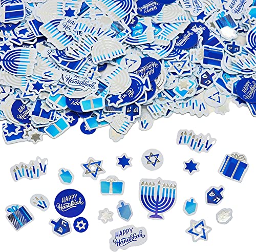 Chanukka-Papierkonfetti, Chanuka-Urlaubskonfetti, 600 Stück von The Dreidel Company