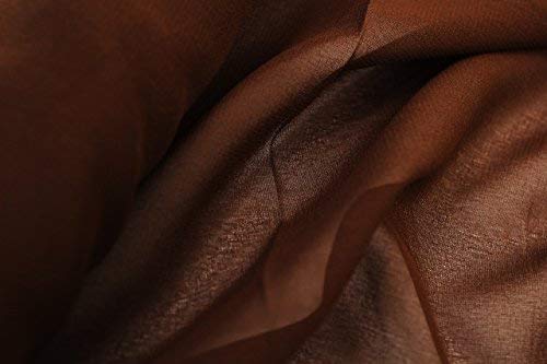 Krepp Chiffon Stoff – 100% Polyester – Breite 105 Zentimeter braun von The Fabric Centre