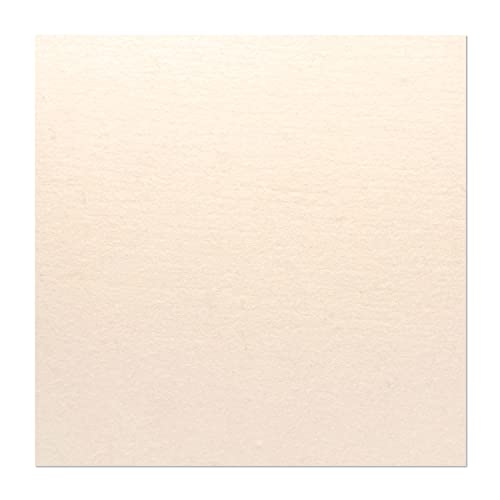 The Felt Store Filzmatte 10 mm dick, 50 x 50 cm, spez. Gewicht 0,36 (fest) technischer Wollfilz 100%, Filzstoff, Filzplatte, Industriefilz, weiß – Made in Germany von The Felt Store