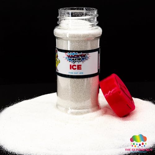 The Glitter Guy: Ice (Premium weiß halbtransparent Glitzer) 90,7 g fein 0,254 mm für Bastelarbeiten, Becher, Dekorationen, DIY-Projekte von The Glitter Guy