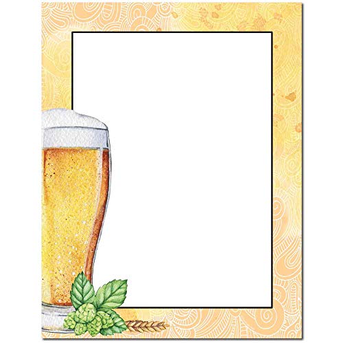 Bierglas-Briefpapier für Laser- und Tintenstrahldrucker, 25 Stück von The Image Shop