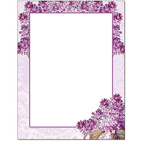 Granny's Lilacs Briefpapier für Laser- und Tintenstrahldrucker, 25 Blatt von The Image Shop