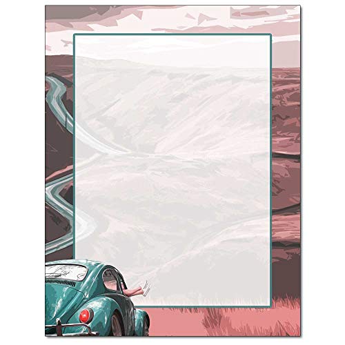 Hit the Road Letterhead Laser- und Tintenstrahldruckerpapier, 100 Blatt von The Image Shop