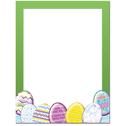 Ostern Eier Briefkopf Laser & Inkjet Drucker Papier Pack of 25 Green, Yellow, Purple von The Image Shop