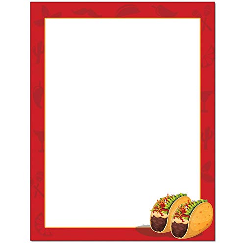 Taco Tuesday Briefpapier für Laser- und Tintenstrahldrucker, 25 Blatt von The Image Shop