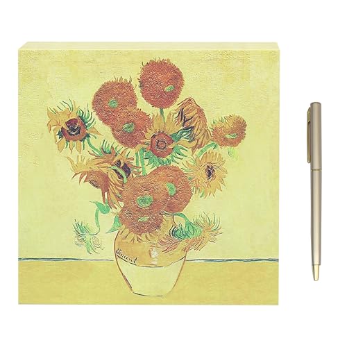 The Leonardo Collection Vincent Van Gogh Van Gogh Sonnenblumen-Notizblock & Stift für Notizen | Das Notizbuch für den Bürogebrauch als Tagebuch 2025 | Ideale Tagebücher für Damen & Herren | Schönes von The Leonardo Collection