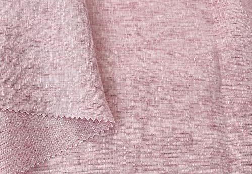 The Linen Lab 100 % Leinenstoff, leicht, Delavé-Vintage, gefärbt, zweifarbiger Effekt, vorgewaschen, weich und atmungsaktiv, Hellrosa, 91 cm vorgeschnitten The Linen Lab 100 % Leinenstoff, leicht, Delavé-Vintage, gefärbt, zweifarbiger Effekt, vorgewaschen, weich und atmungsaktiv, Hellrosa, 91 cm vorgeschnitten von The Linen Lab