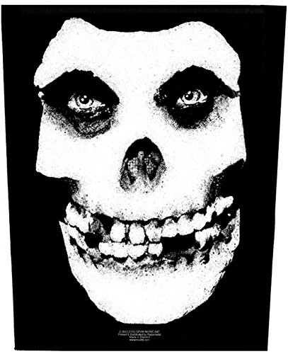 The Misfits White Skull Rückenaufnäher Backpatch von The Misfits