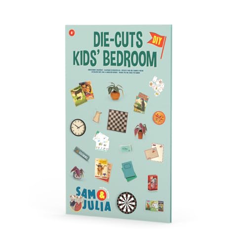 Das Mäusehaus – Stanzbögen für Kinderzimmer – Zubehör 1/12 für Puppenhaus/Puppenstube – Bastel-Set enthält 4 Bögen mit Kinderzimmer-Gegenständen von The Mouse Mansion