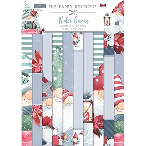 The Paper Boutique PB1400 Winter-Zwerge, Papier, Weiche Weihnachtsfarben, A4 von The Paper Boutique