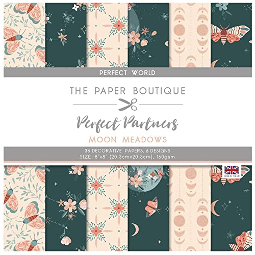 The Paper Boutique PB1558 Perfect Partners-Moon Meadows-Florals, Papier, Perfekte Welt, 8"x8" von The Paper Boutique