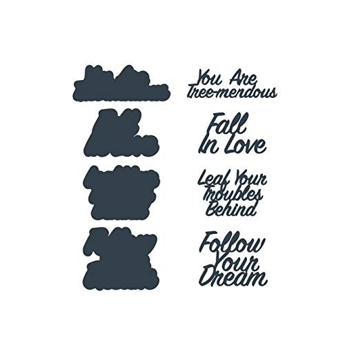 The Paper Boutique Sentiments XIX Stanzform, Metall, 3,5 x 4,3 cm von The Paper Boutique