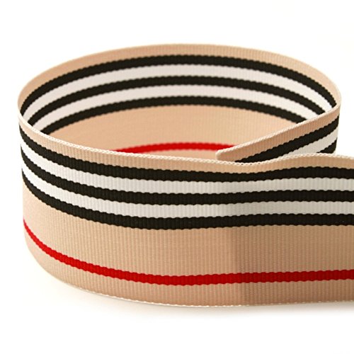 Kayla BLVD Ripsband, gestreift, 3,8 cm, in den USA hergestellt, 20 Meter (mehrere Breiten und Längen erhältlich) von The Ribbon Factory