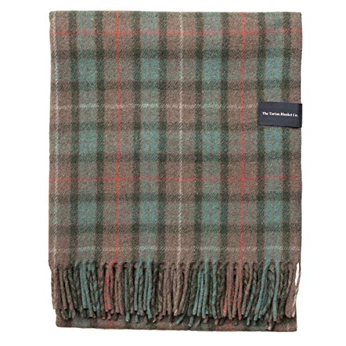 The Tartan Blanket Co. Recycelte Wolle Kniedecke - Fraser Hunting Weathered Tartan (72cm x 165cm) von The Tartan Blanket Co.