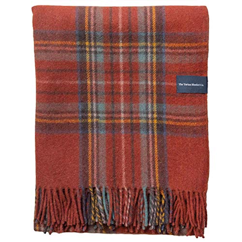 The Tartan Blanket Co. Recycelte Wolle Kniedecke - Stewart Royal Antique Tartan (72cm x 165cm) von The Tartan Blanket Co.