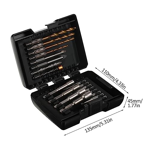 45pcs Bohrer Bit Set Set Schraubendreher Bit Set Impact Treiber Bit Set tragbare Elektrowerkzeughülle Legierung Stahl (20 pcs) von The river flows into the sea