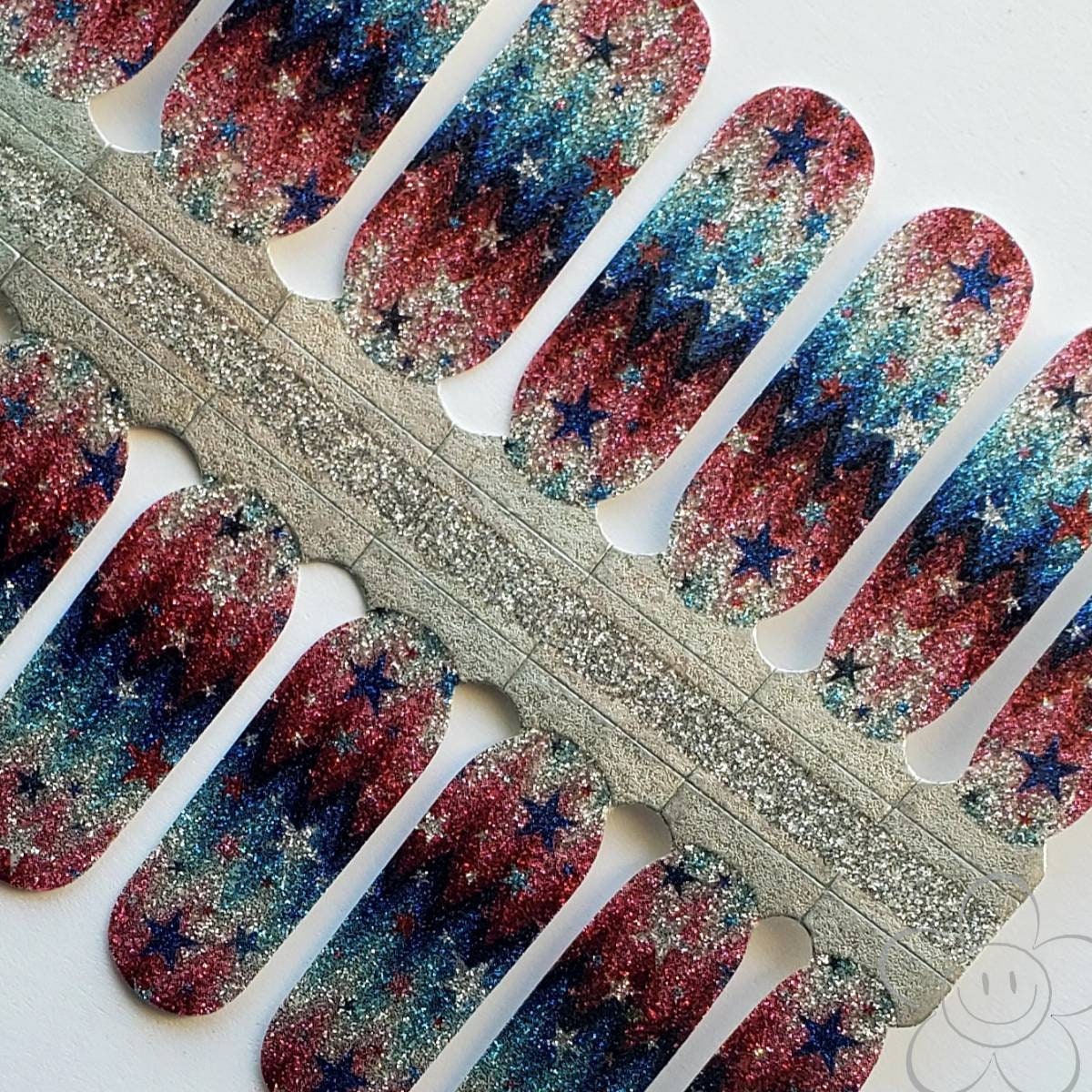 4.juli Feuerwerk Nail Wraps, Strips, Sticker, Art von TheDelightedDaisy