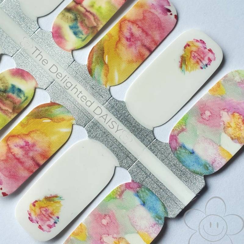 Aquarell Wünsche Nail Wraps, Nagelstreifen, Nagelsticker, Art von TheDelightedDaisy