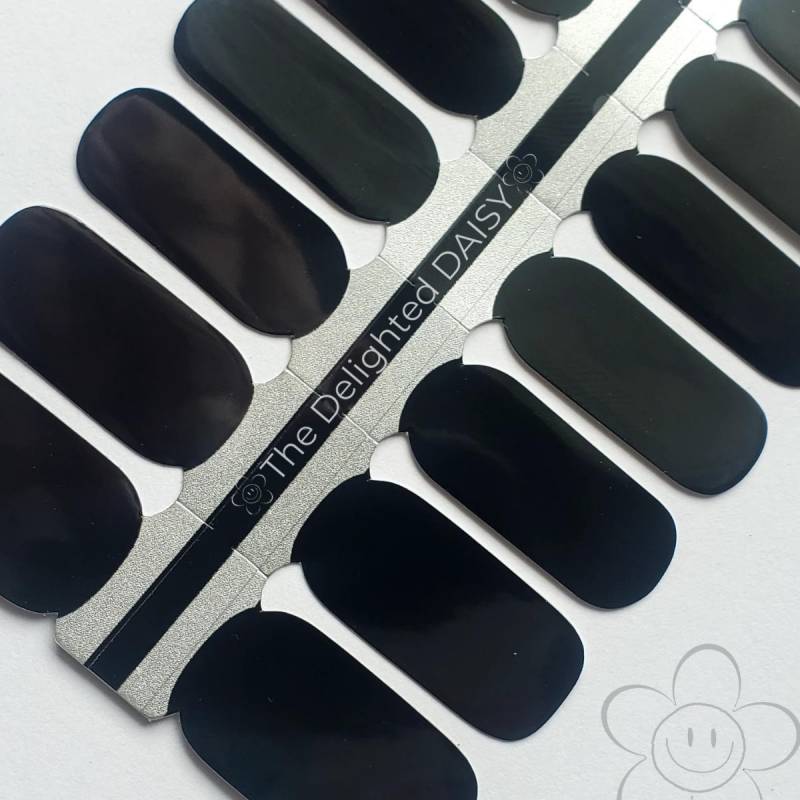 Black Beauty Nail Wraps, Nagelstreifen, Nagelaufkleber, Art von TheDelightedDaisy