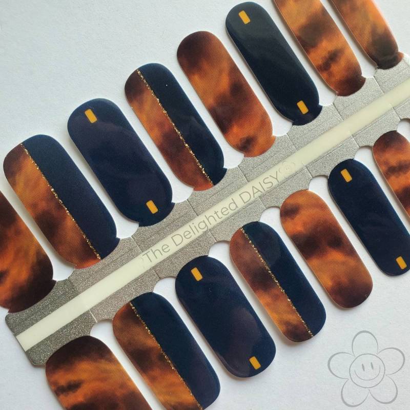 Business Schildpatt Nail Wraps, Nagel Streifen, Aufkleber, Art von TheDelightedDaisy