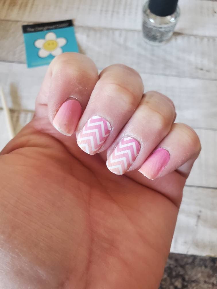 Chevron Sorbet Nagelverpackungen, Nagelsticker, Nail Art von TheDelightedDaisy