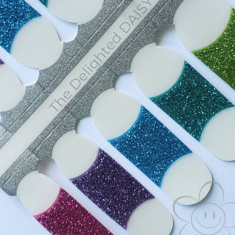 French Rainbow Brite Nail Wraps, Nagelstreifen, Nagelaufkleber, Art von TheDelightedDaisy