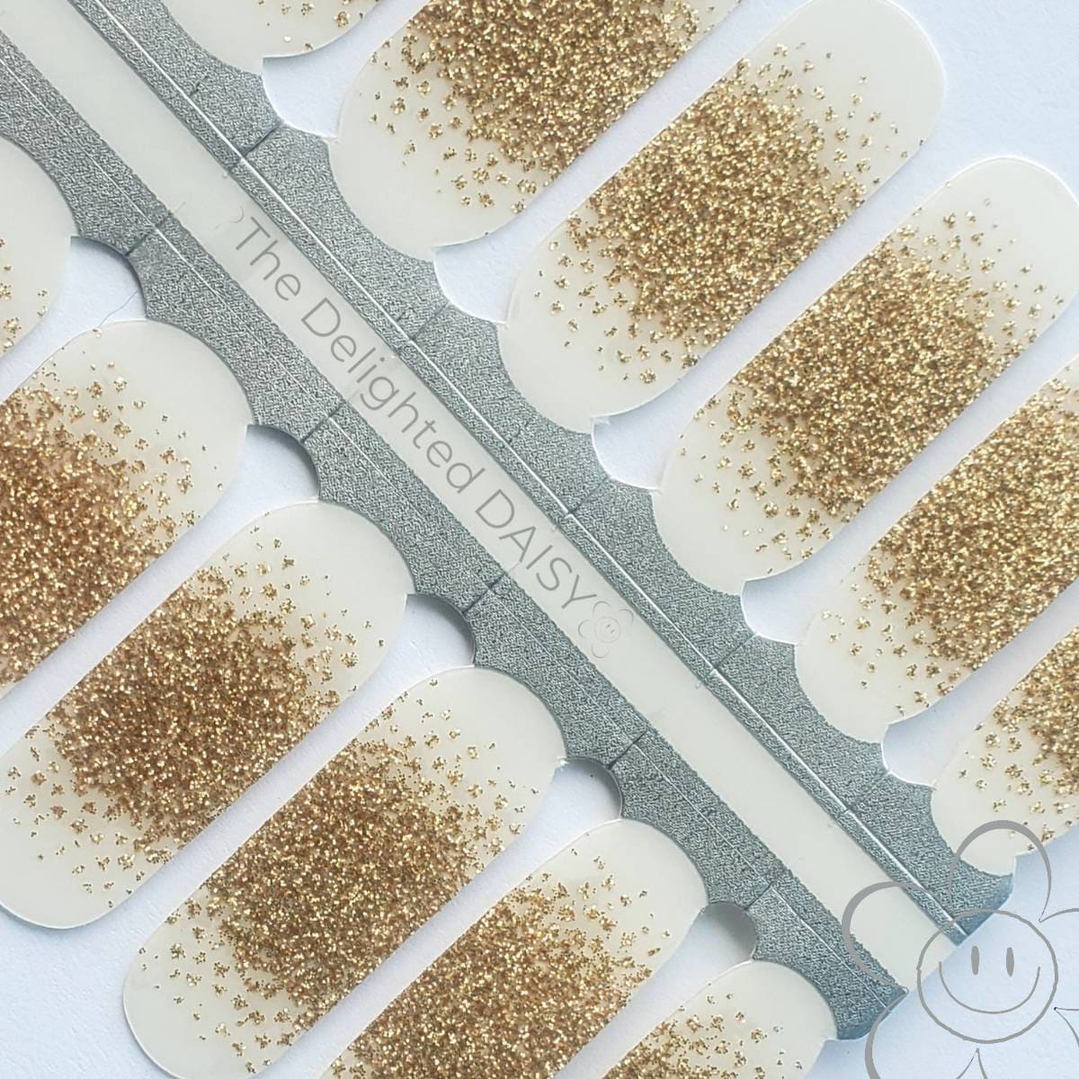 French Sparkletransparent Overlay Nail Wraps, Nagelstreifen, Nagelaufkleber, Art von TheDelightedDaisy