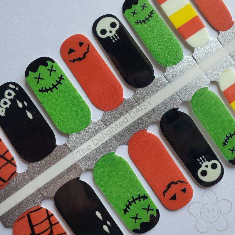 Glow in The Dark Halloween Nail Wraps, Nagelstreifen, Nagelaufkleber, Art von TheDelightedDaisy