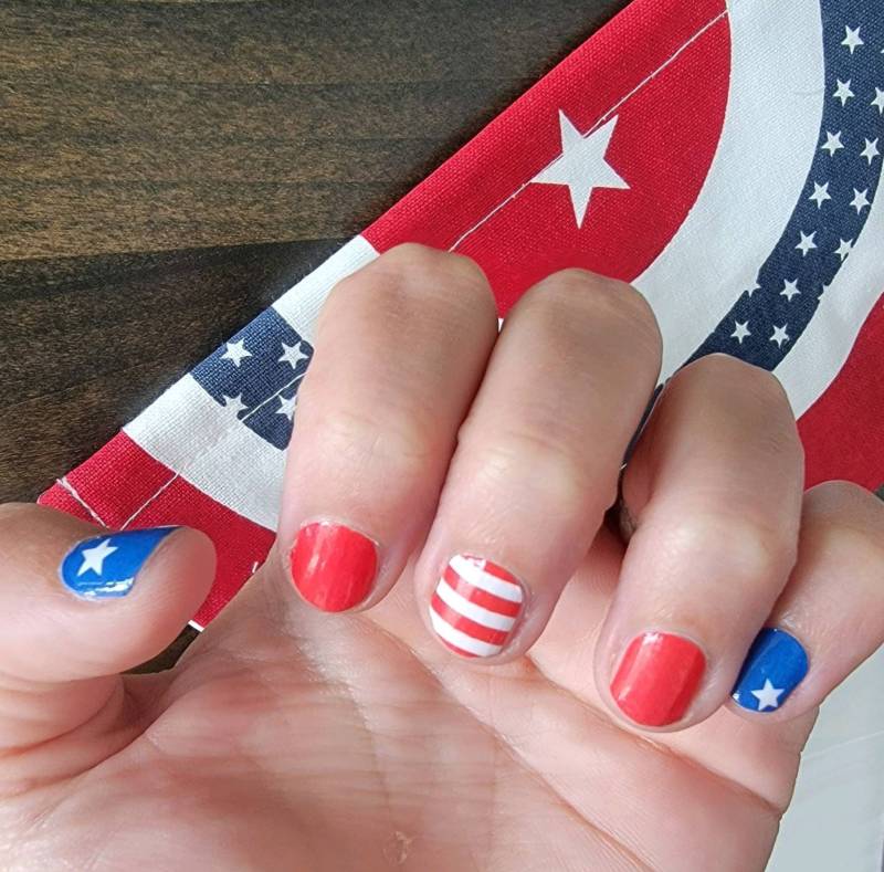 Happy 4Th Nagelfolien, Nagelstreifen, Nagelaufkleber, Nagelkunst von TheDelightedDaisy