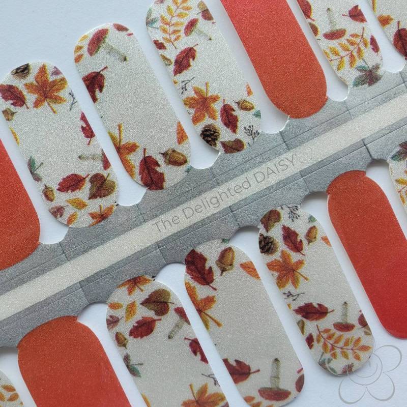 Herbst Floral Nail Wraps, Nagel Aufkleber, Art von TheDelightedDaisy