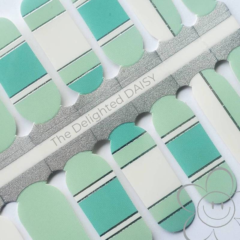 Mint Chic Nail Wraps, Nagelstreifen, Nagelsticker, Nailart von TheDelightedDaisy