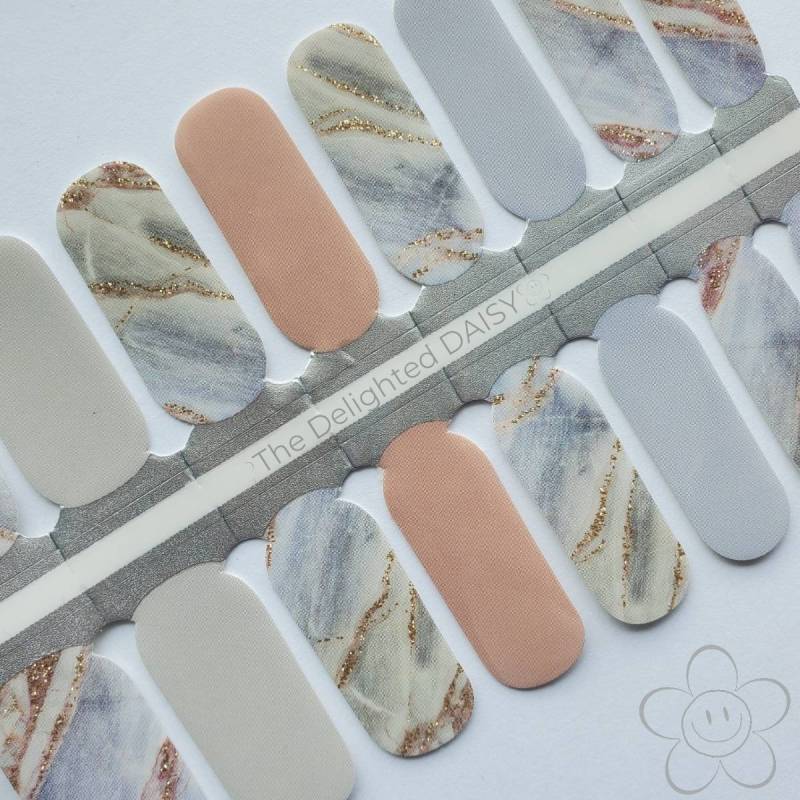 Neutrale Marmor Nail Wraps, Nagelstreifen, Nagelsticker, Nailart von TheDelightedDaisy