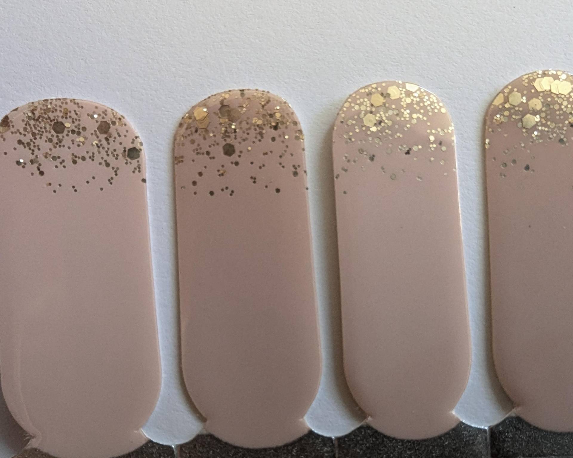 Peach Sparkle Nail Wraps, Nagelstreifen, Nagelaufkleber, Art von TheDelightedDaisy