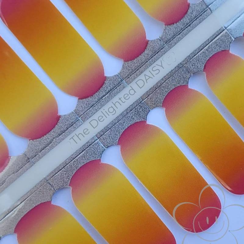 Sommer Sonnenuntergang Nail Wraps, Nagel Aufkleber, Art von TheDelightedDaisy