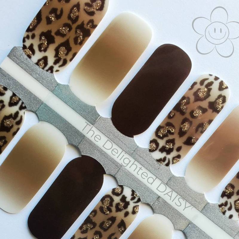 The Ombre Gepard Nail Wraps, Strips, Sticker, Art von TheDelightedDaisy