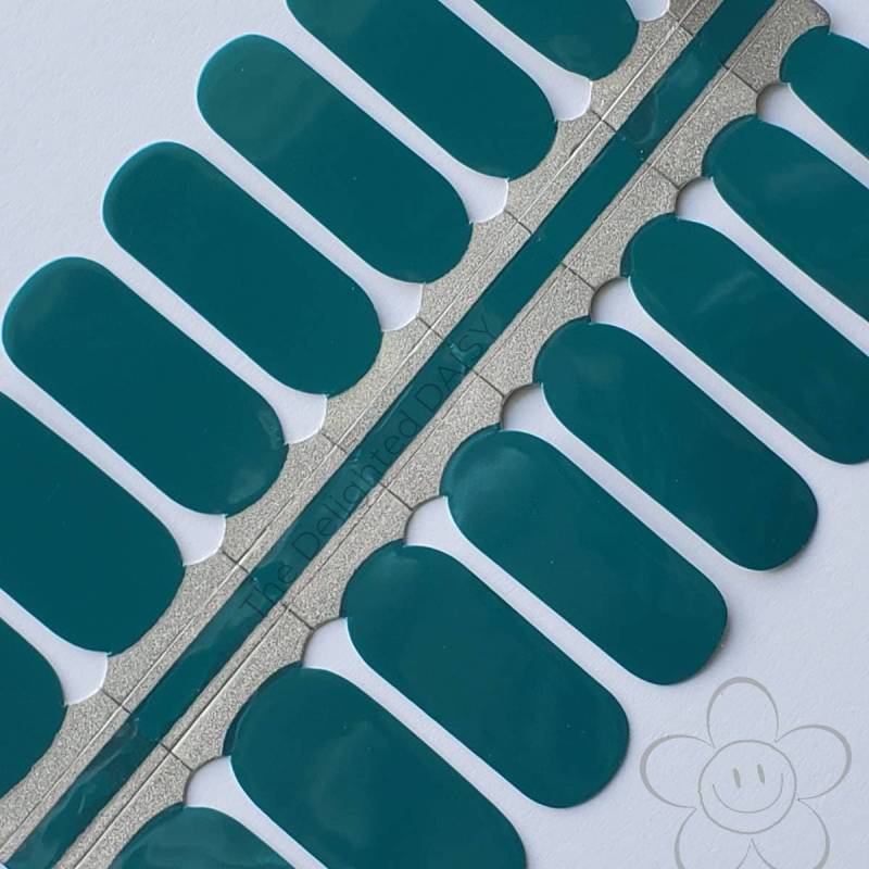 Totally Teal Nagelverpackungen, Nagelstreifen, Nagelaufkleber, Nagelkunst von TheDelightedDaisy