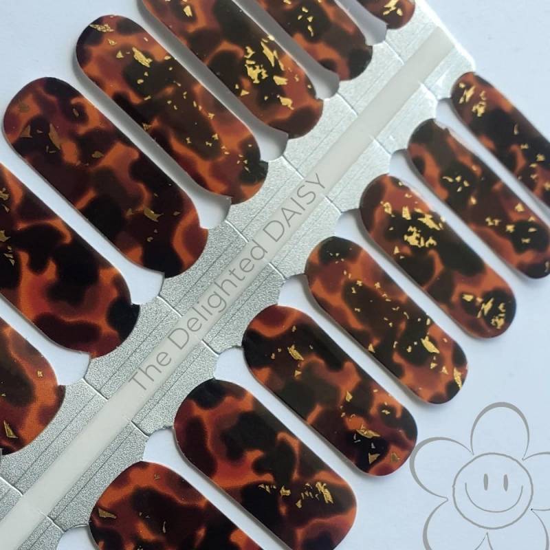 Trendy Schildpatt Nail Wraps, Nagel Streifen, Aufkleber, Art von TheDelightedDaisy