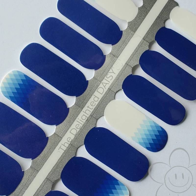 Wunderschöne Blaue Ombre Nail Wraps, Nagelstreifen, Nagelaufkleber, Art von TheDelightedDaisy